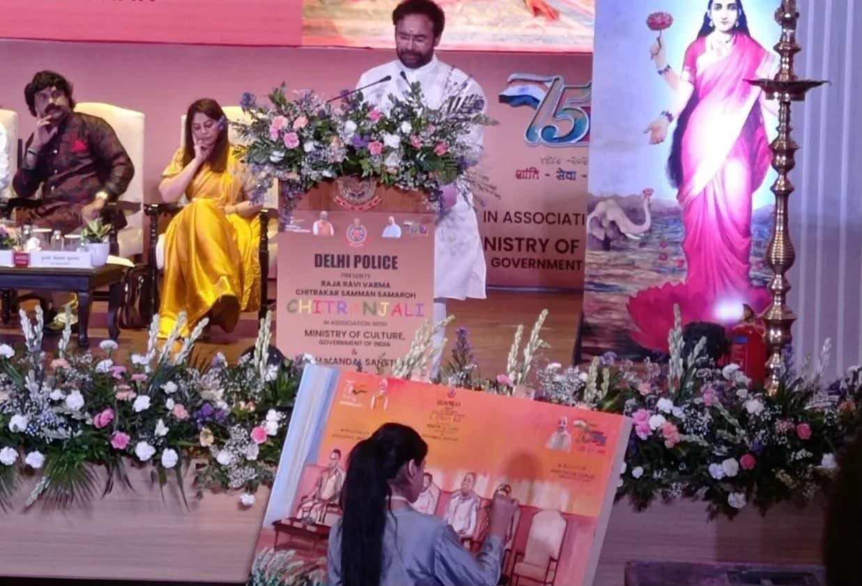 A live painting made during Chitranjali 2022