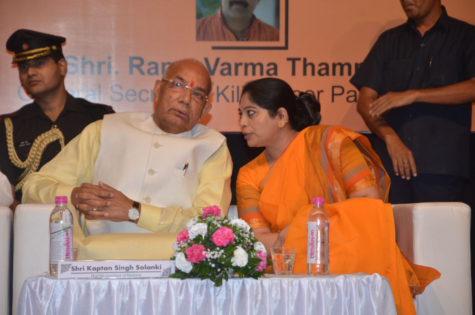 The Governor of Haryana in conversation with the Secretary at Chitranjali 2016