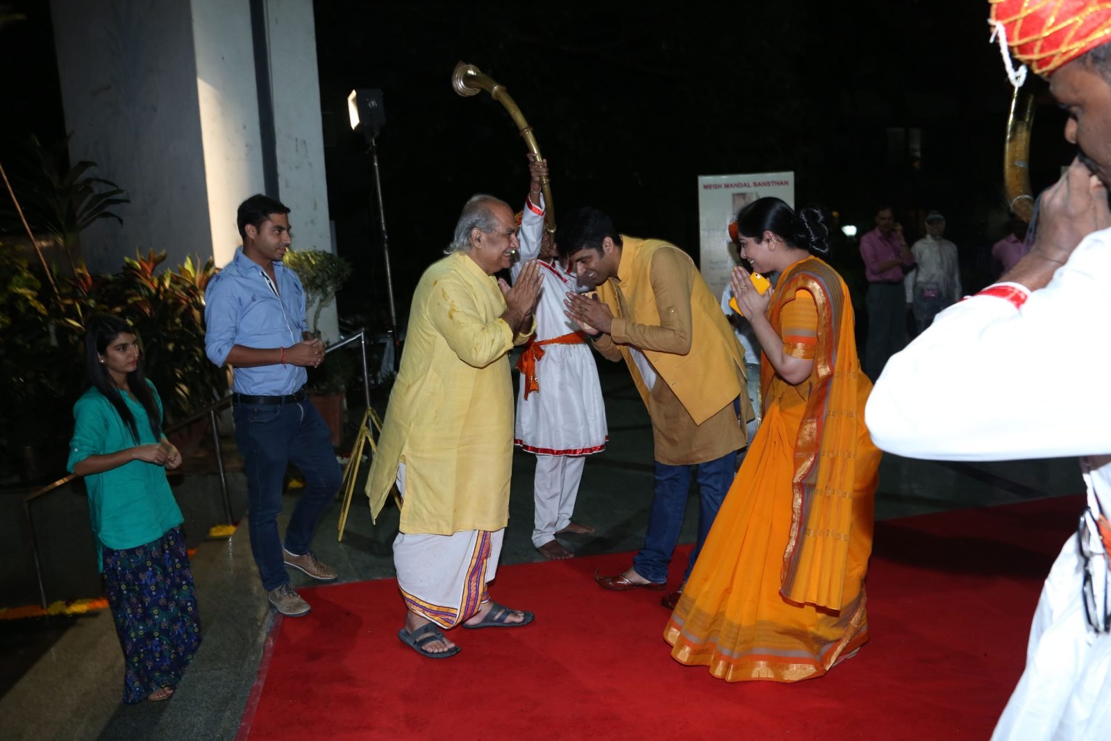 The welcome address being delivered at Chitranjali 2016