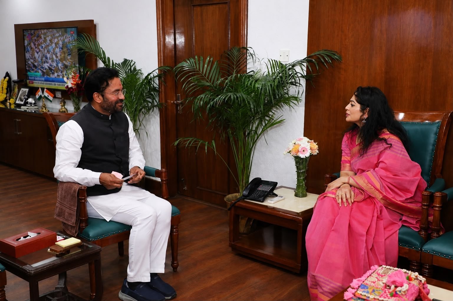 A meeting with the Union Minister of Culture, Shri G. Kishan Reddy