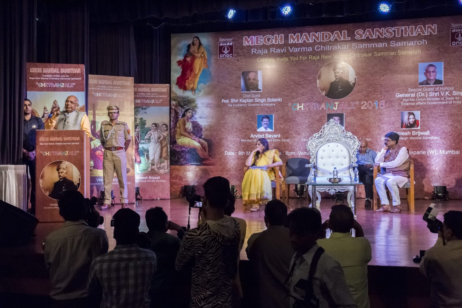 Press photographers at the Chitranjali 2018 ceremony